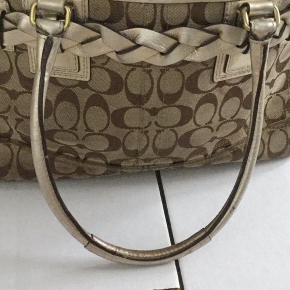 Coach L1073-f13065 rare metallic silver straps - Picture 5 of 5